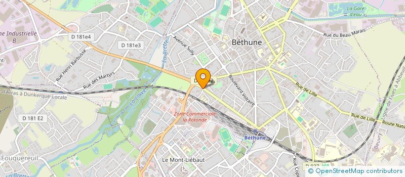 localisation de l'entreprise MONSIEUR ARTHUR BLOUIN  BETHUNE