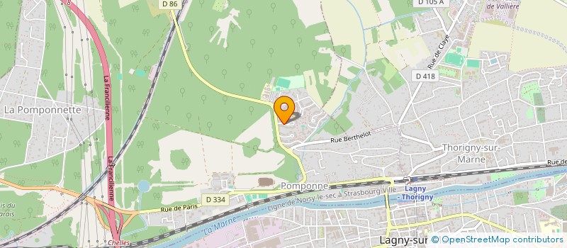 localisation de l'entreprise MONSIEUR ARTHUR BONA BONA  POMPONNE