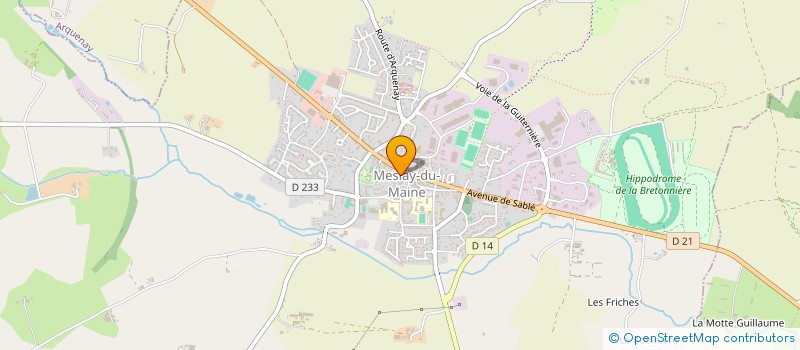 localisation de l'entreprise MONSIEUR ARTHUR BRAINVILLE  MESLAY-DU-MAINE