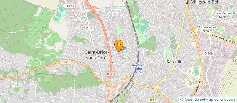 localisation de l'entreprise MONSIEUR ARTHUR BRAZ  SAINT-BRICE-SOUS-FORET