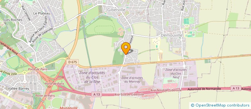 localisation de l'entreprise MONSIEUR ARTHUR BRITO DOS SANTOS  GIBERVILLE