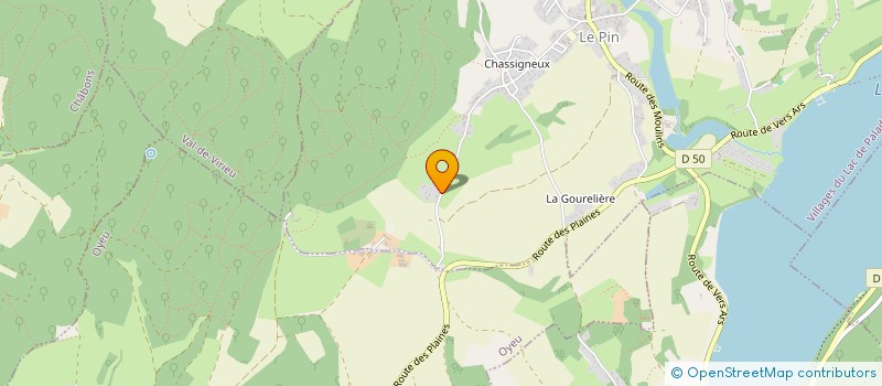 localisation de l'entreprise MONSIEUR ARTHUR BUCHET  VILLAGES DU LAC DE PALADRU