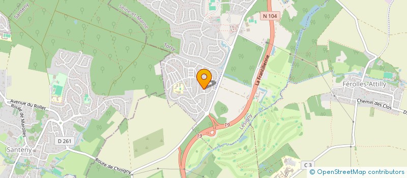 localisation de l'entreprise MONSIEUR ARTHUR BUNO  LESIGNY