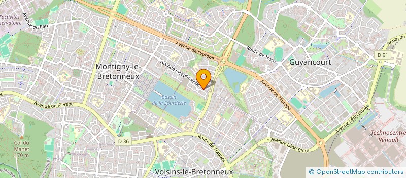 localisation de l'entreprise MONSIEUR ARTHUR CAHANIN  VOISINS-LE-BRETONNEUX