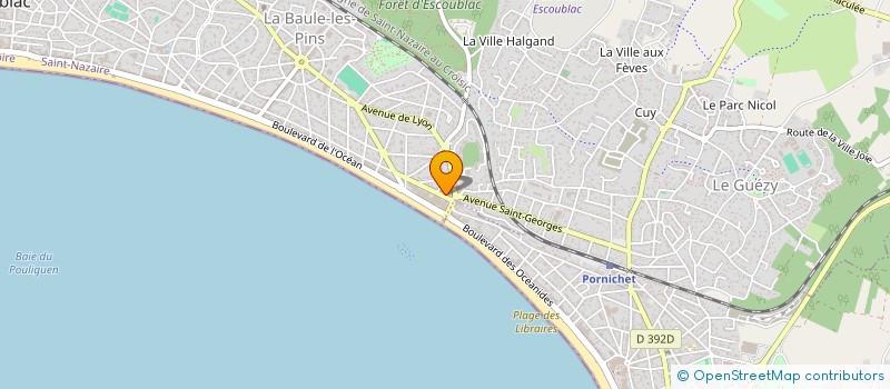 localisation de l'entreprise MONSIEUR ARTHUR CAILLAU  LA BAULE-ESCOUBLAC