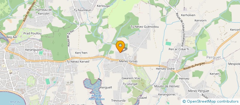 localisation de l'entreprise MONSIEUR ARTHUR CARIOU  BENODET