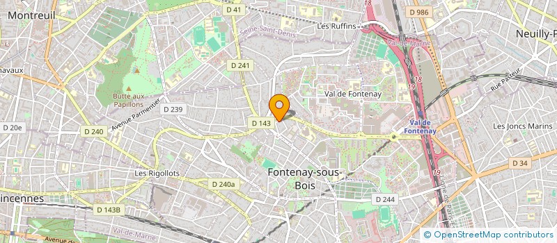 localisation de l'entreprise MONSIEUR ARTHUR CERF à FONTENAY-SOUS-BOIS
