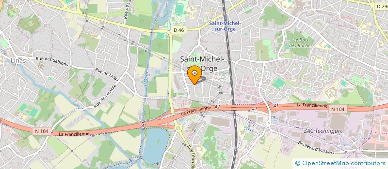 localisation de l'entreprise MONSIEUR ARTHUR CHAGNAUD  SAINT-MICHEL-SUR-ORGE