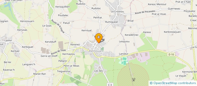 localisation de l'entreprise MONSIEUR ARTHUR CHAMBRAS  LESNEVEN