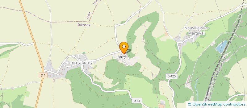 localisation de l'entreprise MONSIEUR ARTHUR CLUET  TERNY-SORNY