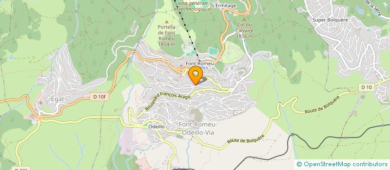 localisation de l'entreprise MONSIEUR ARTHUR COLL  FONT-ROMEU-ODEILLO-VIA