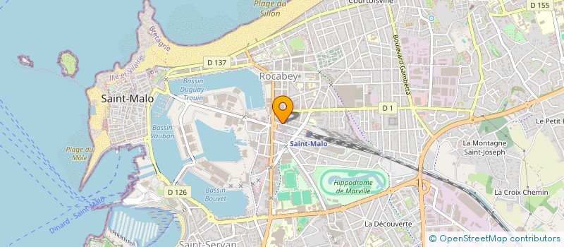 localisation de l'entreprise MONSIEUR ARTHUR COMPAGNON  SAINT-MALO