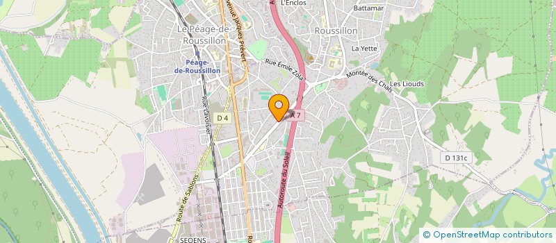 localisation de l'entreprise MONSIEUR ARTHUR COQUERIE  ROUSSILLON