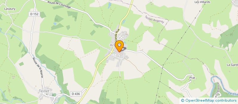 localisation de l'entreprise MONSIEUR ARTHUR COSTA  TEILLET-ARGENTY