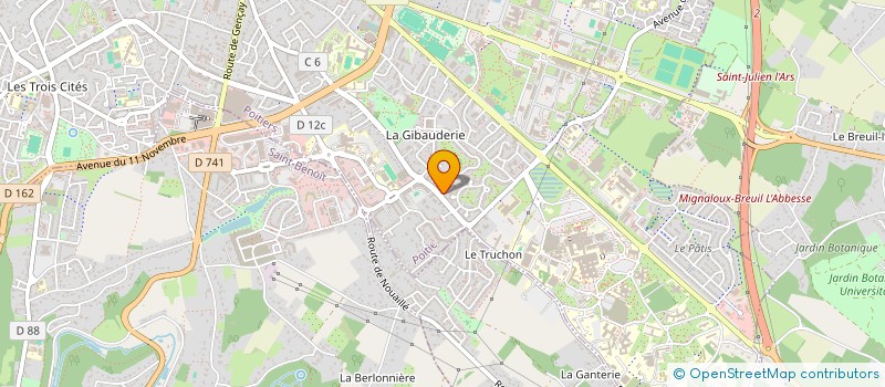 localisation de l'entreprise MONSIEUR ARTHUR CROVISIER  POITIERS