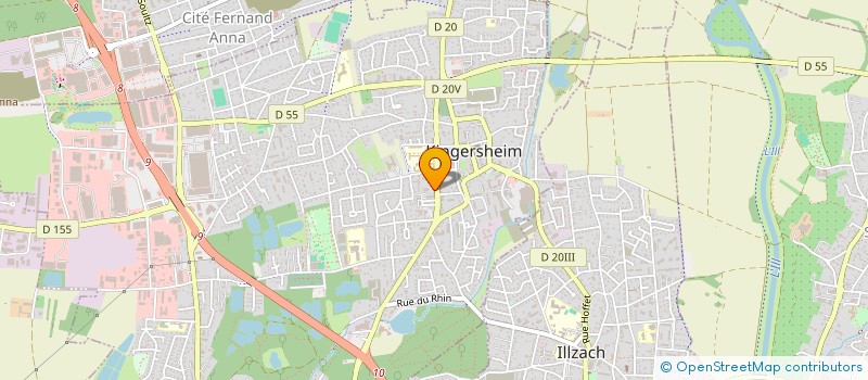 localisation de l'entreprise MONSIEUR ARTHUR CUCUZZA  KINGERSHEIM