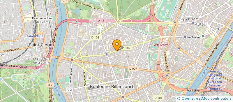 localisation de l'entreprise MONSIEUR ARTHUR DACQUET à BOULOGNE-BILLANCOURT