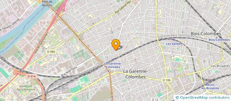 localisation de l'entreprise MONSIEUR ARTHUR DAUBE  COLOMBES