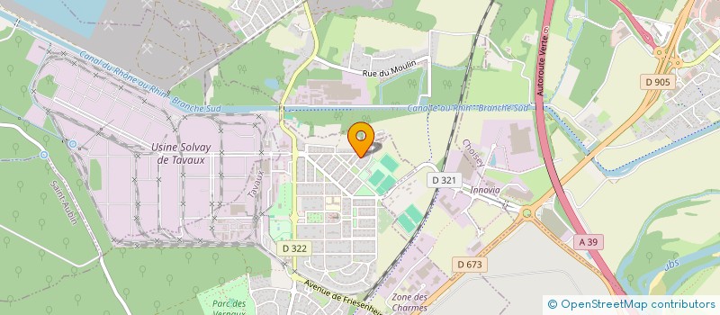 localisation de l'entreprise MONSIEUR ARTHUR DAUBIGNEY  TAVAUX