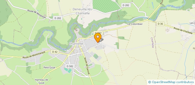 localisation de l'entreprise MONSIEUR ARTHUR DE LIMA  CHANTELLE