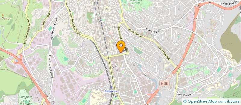 localisation de l'entreprise MONSIEUR ARTHUR DELALIN  SAINT-ETIENNE