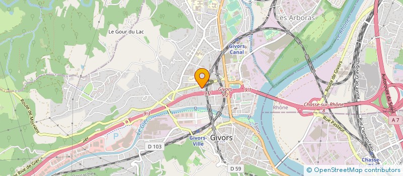 localisation de l'entreprise MONSIEUR ARTHUR DELFOUR à GIVORS