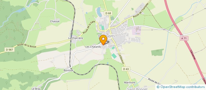 localisation de l'entreprise MONSIEUR ARTHUR DESBRE  BELLENAVES