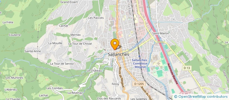 localisation de l'entreprise MONSIEUR ARTHUR DESCHAMPS  SALLANCHES