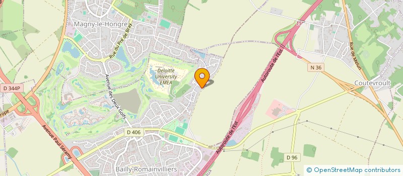 localisation de l'entreprise MONSIEUR ARTHUR DESHORS  BAILLY-ROMAINVILLIERS