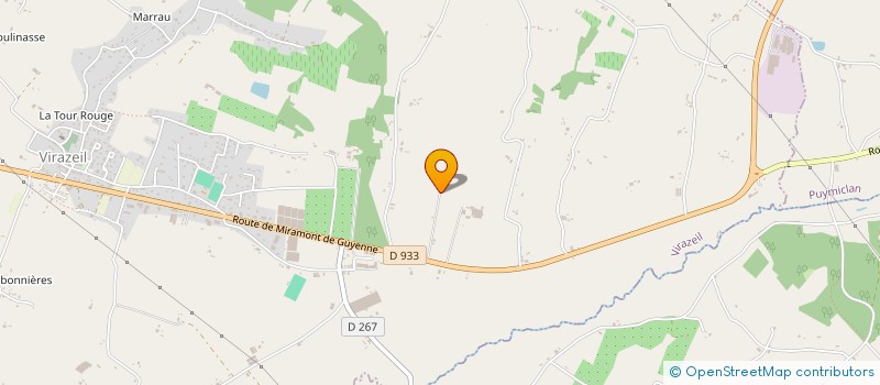 localisation de l'entreprise MONSIEUR ARTHUR DEVILLARD  VIRAZEIL