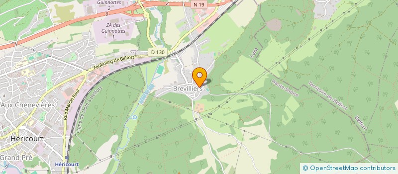 localisation de l'entreprise MONSIEUR ARTHUR DUBOIS  BREVILLIERS