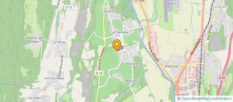 localisation de l'entreprise MONSIEUR ARTHUR ESSLINGER  LA MOTTE-SERVOLEX