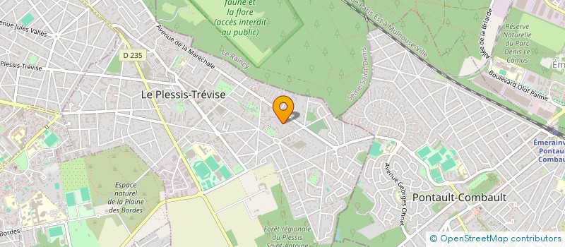 localisation de l'entreprise MONSIEUR ARTHUR FLORENTIN à LE PLESSIS-TREVISE