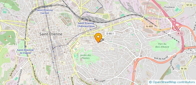 localisation de l'entreprise MONSIEUR ARTHUR FORISSIER  SAINT-ETIENNE