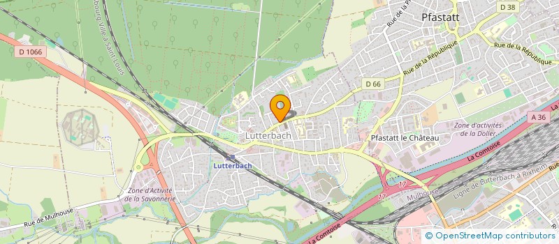 localisation de l'entreprise MONSIEUR ARTHUR FROGET  LUTTERBACH