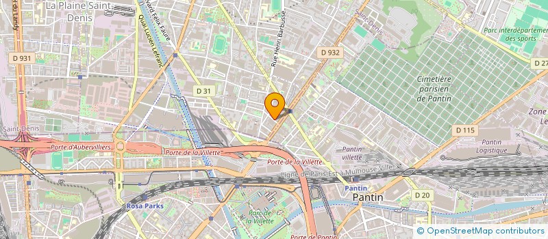 localisation de l'entreprise MONSIEUR ARTHUR FROMENTIN  AUBERVILLIERS