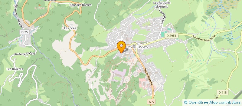 localisation de l'entreprise MONSIEUR ARTHUR GAL  LES ROUSSES