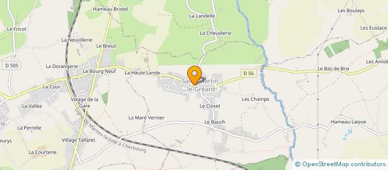 localisation de l'entreprise MONSIEUR ARTHUR GERE  SAINT-MARTIN-LE-GREARD