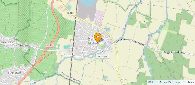 localisation de l'entreprise MONSIEUR ARTHUR GINGLINGER  HERRLISHEIM-PRES-COLMAR