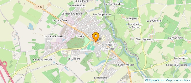 localisation de l'entreprise MONSIEUR ARTHUR GODIN à AIGREFEUILLE-SUR-MAINE