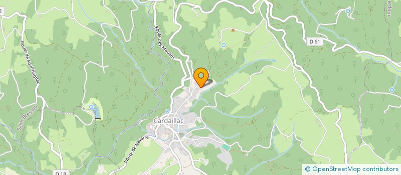 localisation de l'entreprise MONSIEUR ARTHUR GODOT  CARDAILLAC