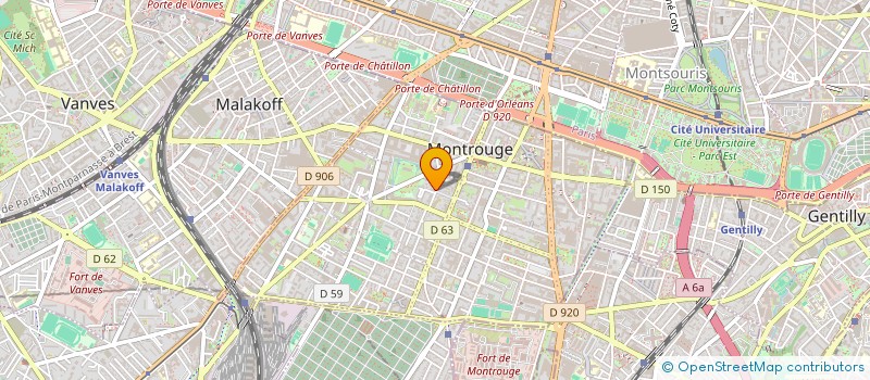 localisation de l'entreprise MONSIEUR ARTHUR GOMAS  MONTROUGE