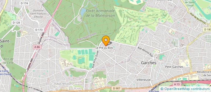 localisation de l'entreprise MONSIEUR ARTHUR GOMEZ  VAUCRESSON