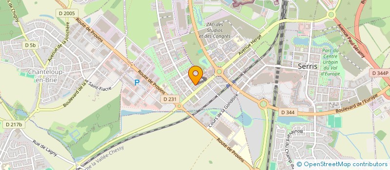 localisation de l'entreprise MONSIEUR ARTHUR GORIN  MONTEVRAIN