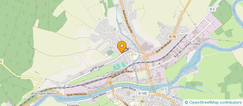 localisation de l'entreprise MONSIEUR ARTHUR GROSSAULLE  ARC-LES-GRAY