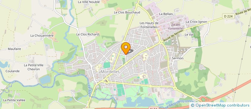 localisation de l'entreprise MONSIEUR ARTHUR GUILLIEUX à MORDELLES