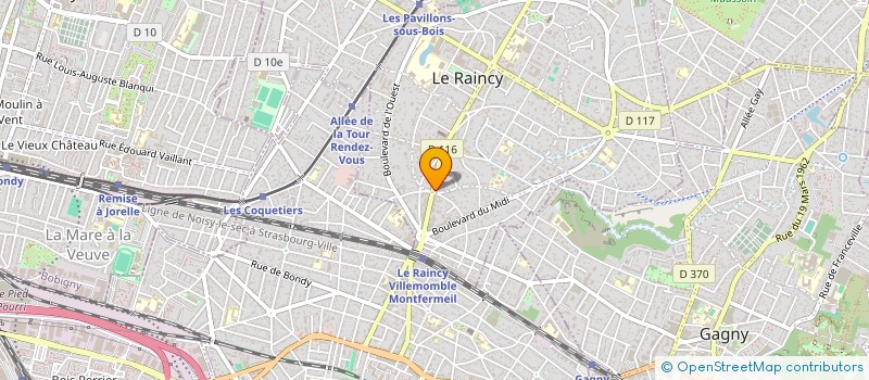 localisation de l'entreprise MONSIEUR ARTHUR HILL à LE RAINCY