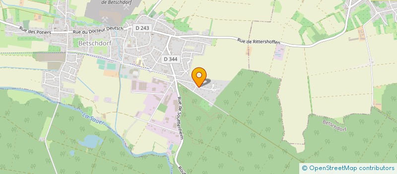 localisation de l'entreprise MONSIEUR ARTHUR HISSLER  BETSCHDORF