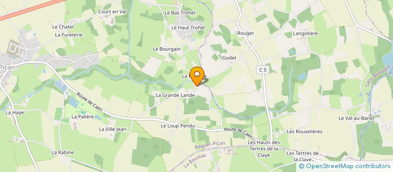 localisation de l'entreprise MONSIEUR ARTHUR HOFFER  BAGUER-PICAN