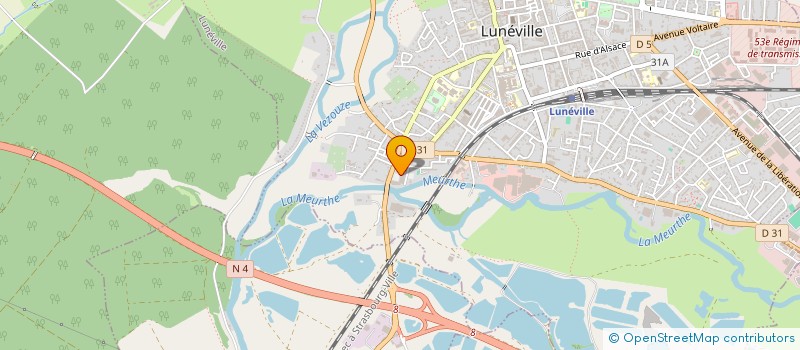 localisation de l'entreprise MONSIEUR ARTHUR HUBER  LUNEVILLE